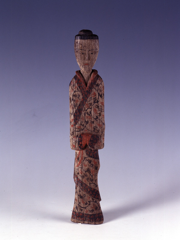 中国色彩人物木彫63cm20cm Yahoo!オークション - DR958 【平野富山 作】木彫 細密極彩色